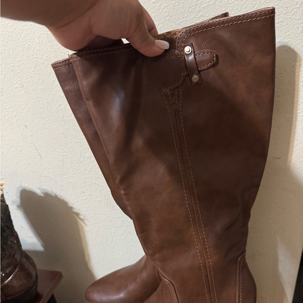 Dr. Scholl's Brown Wide Calf  Boots - Picture 2 of 7